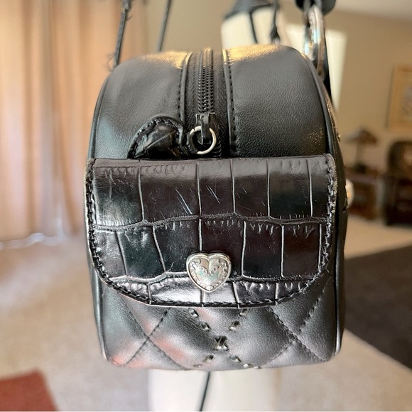 ❤️BRIGHTON QUILTED LEATHER SHOULDER BAG 💯AUTH - Picture 2 of 15
